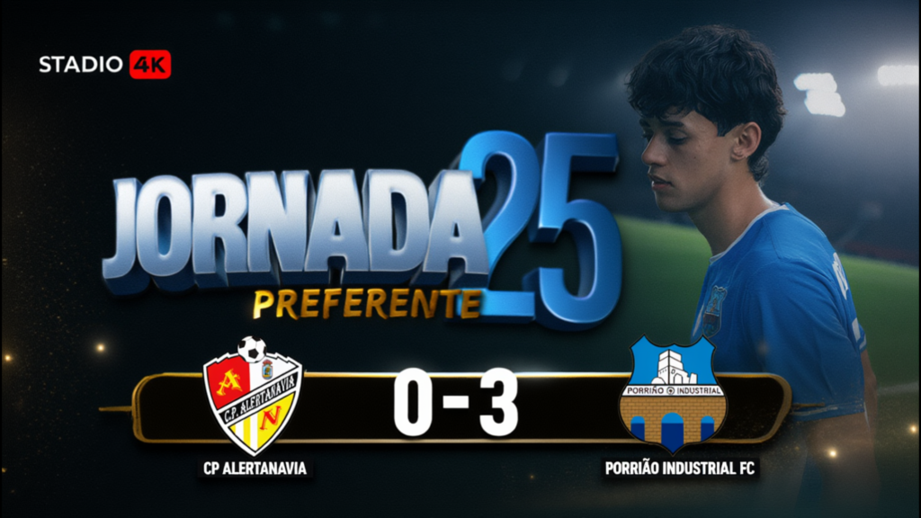Alertanavia 0 - Porriño Industrial FC 3 Jornada 25 preferente