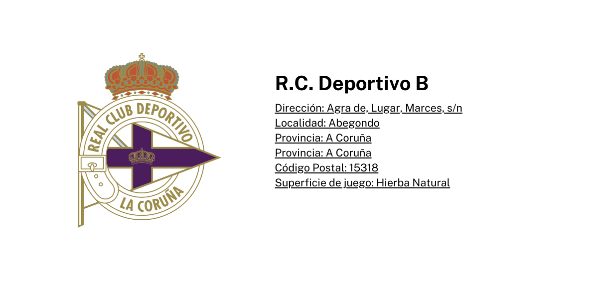 Todo sobre el RC Deportivo B Liga Nacional Juvenil Plantilla 2023-2024