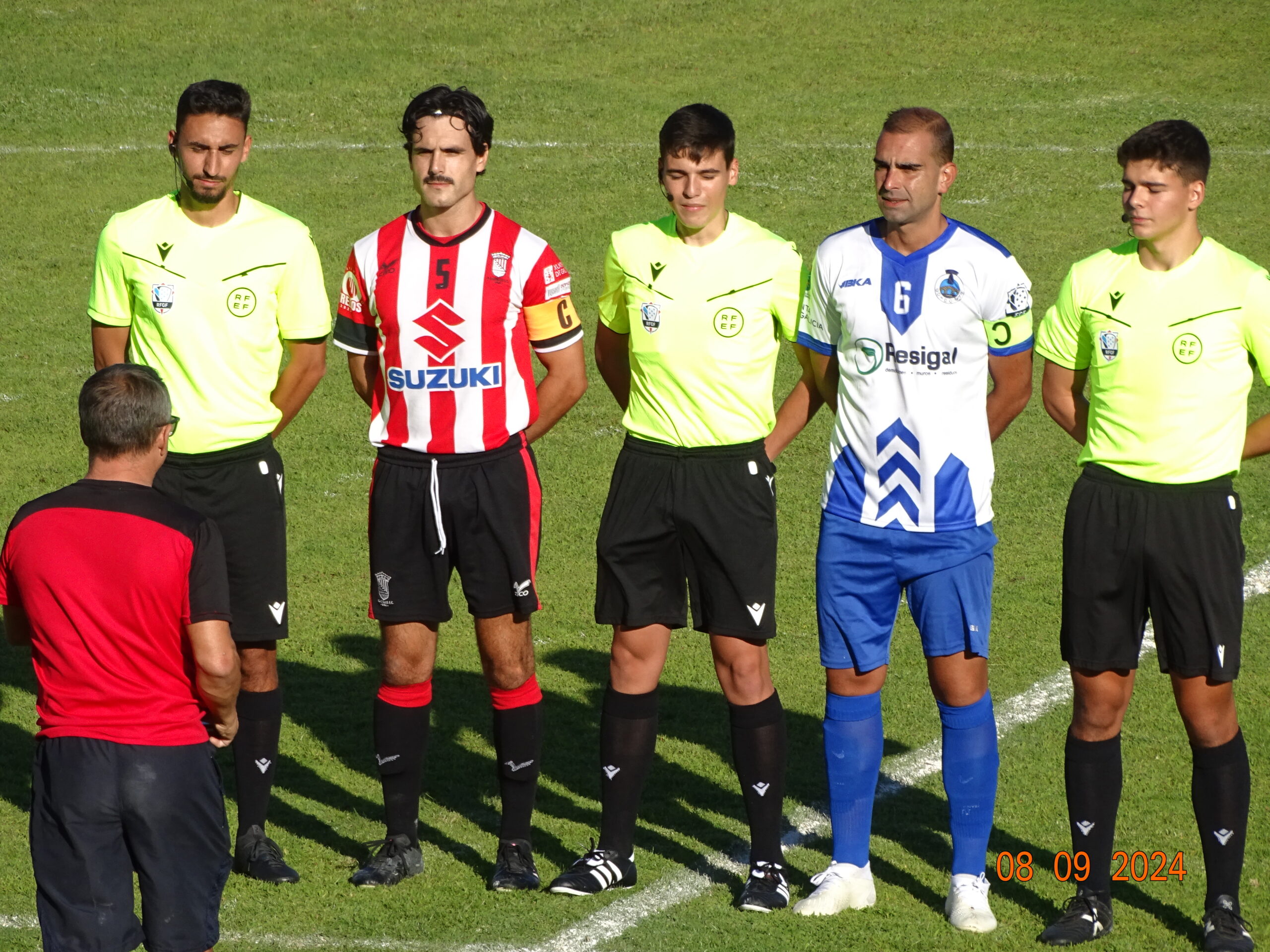 Gondomar CF - Racing Castrelos Jornada 1 Capitanes y Trío Arbitral