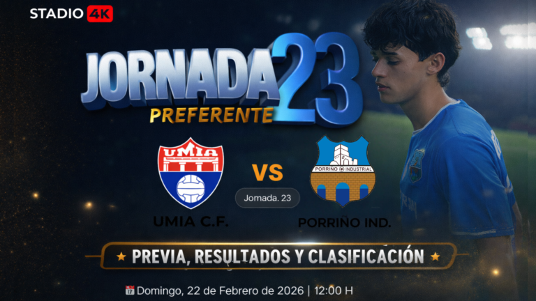 Previa Crónica y Resultados Jornada 23 Preferente UMIA CF - Porriño Industrial FC (1)