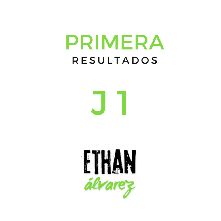 Resultados Jornada 1 Primera Futgal