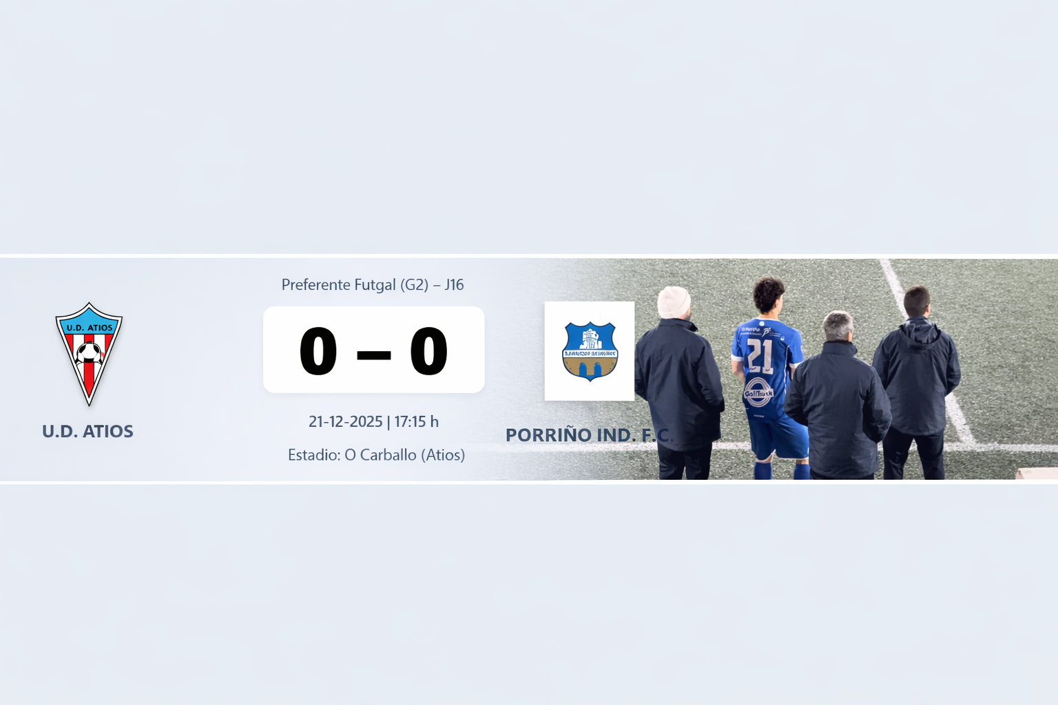 UD ATIOS - Porriño Industrial FC Jornada 16 (0-0)